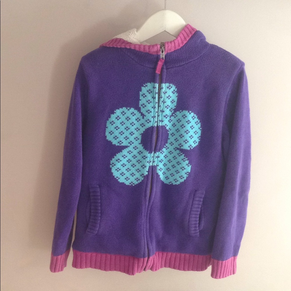 Warm flower sweater